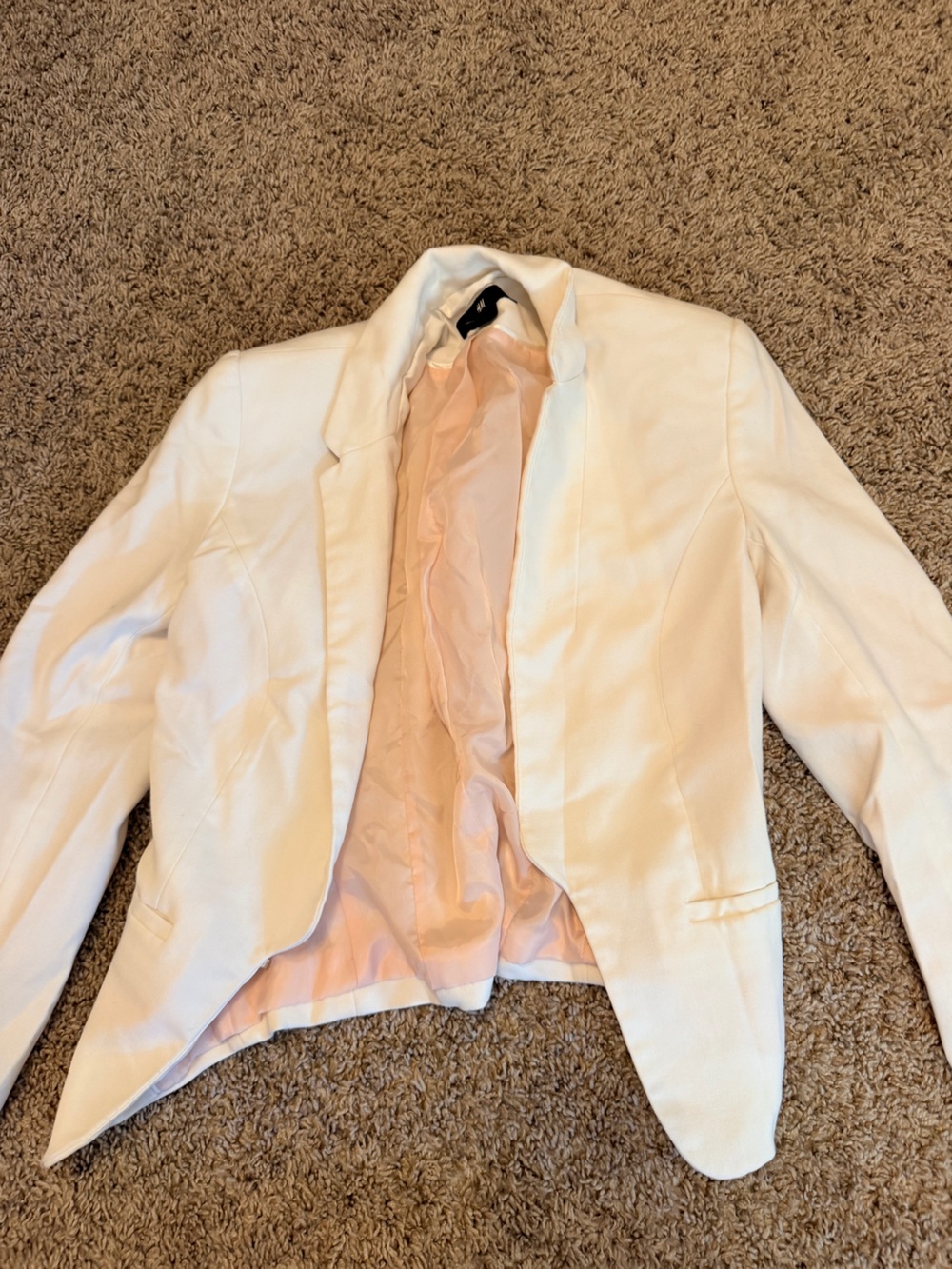 Women's Cream Blazer Jacket - Classic Tailored Style